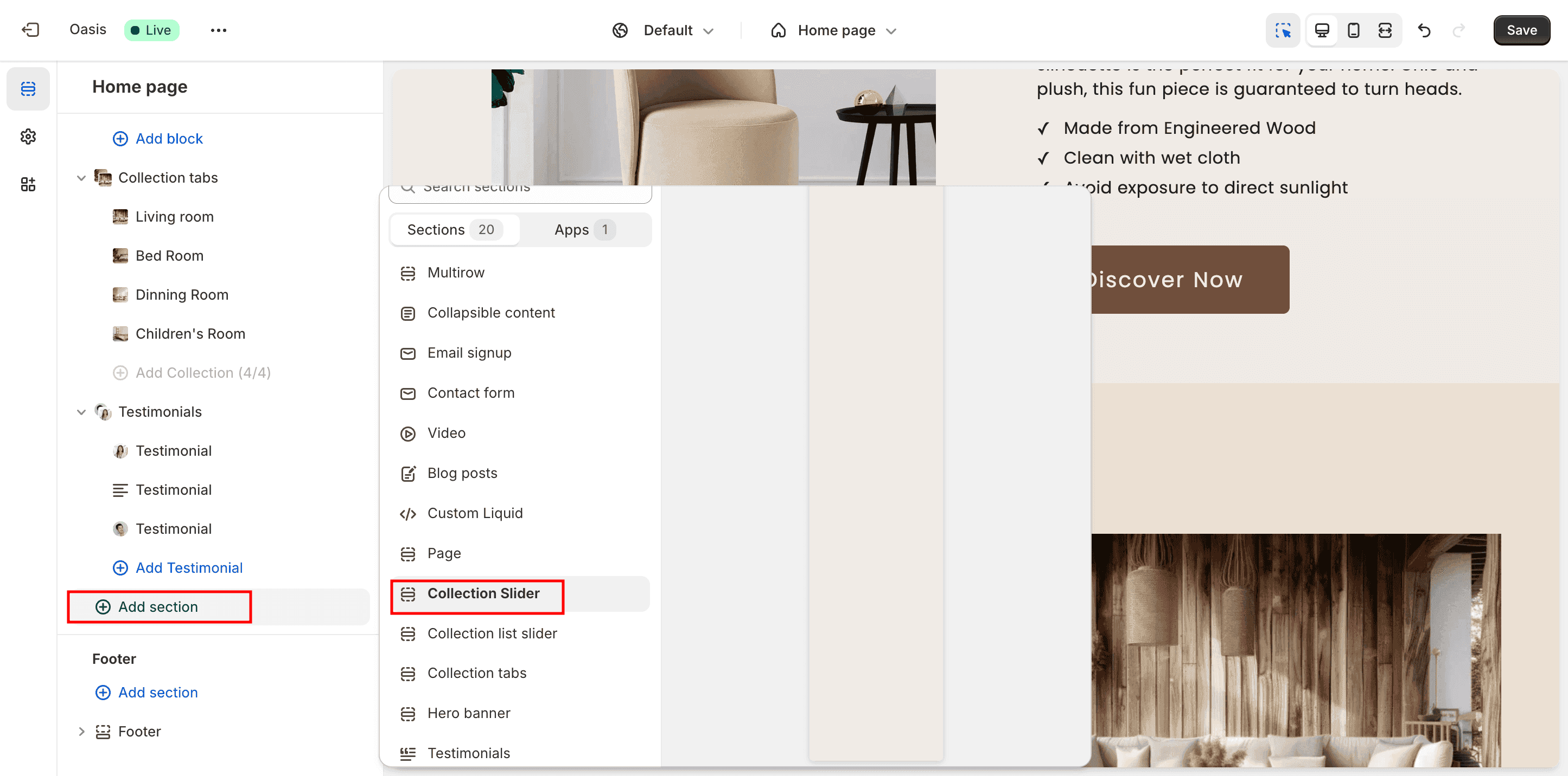 Collection Slider